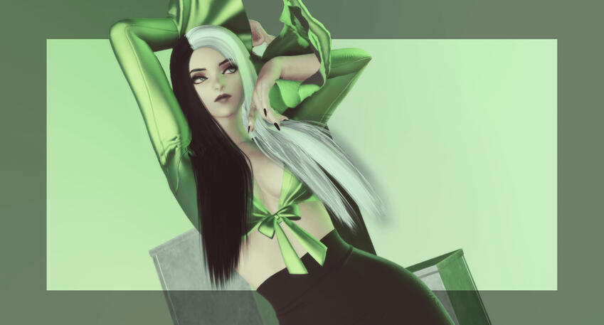 [Texture and 3D Edit] Split dye highlights on Yuria's Melody